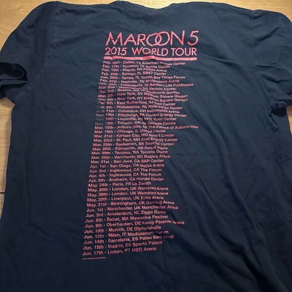 Maroon 5 2015 world tour black m - Picture 5 of 7